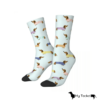 Chaussettes Teckel Hautes Cyans