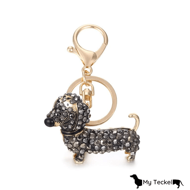 Porte-clés Teckel Multicolore Little Paws - Avec Empreinte De Pattes Et Breloques Animaux