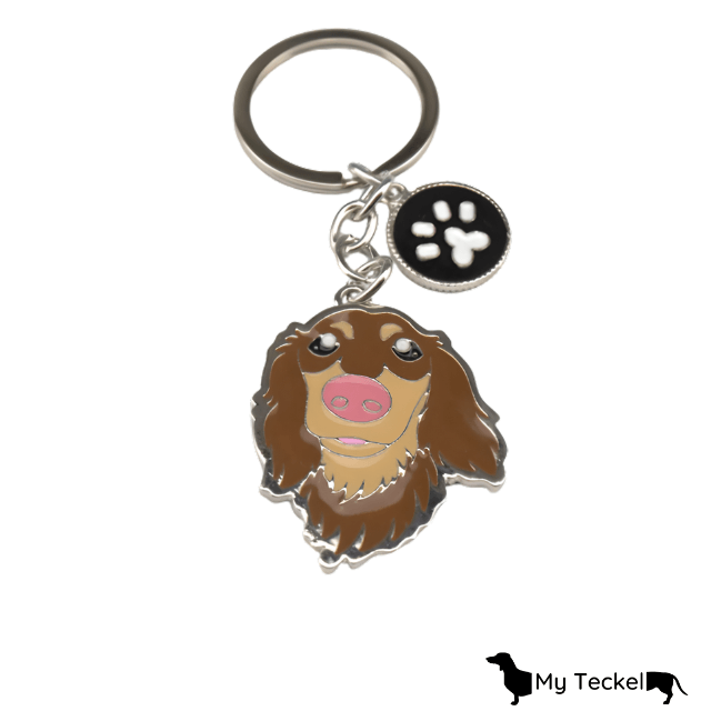 Mini teckel chien charm porte-clés mignon pu cuir chiot chien porte-clés  pendentif